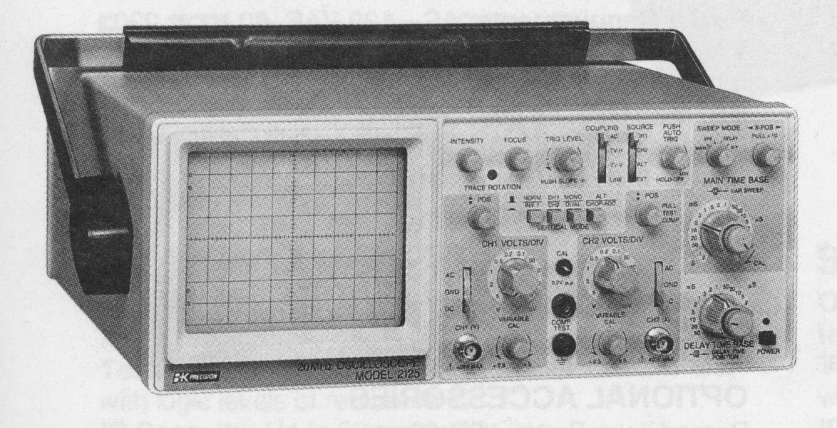 Bk Precision Oscilloscope Model 2125 